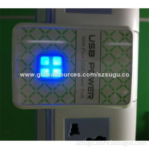 2014 portable 4-port USB charger for iPhone 5New